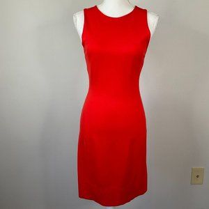Aritzia Babaton Womens Size 2 Miguel Bodycon Dress in Red Sleeveless